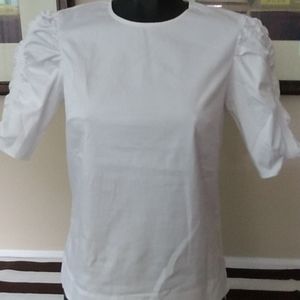 Ted Baker Ruffle Shoulders Blouse Size 0